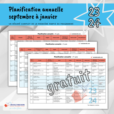 Planification annuelle 2023-2024