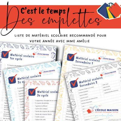 liste matériel scolaire